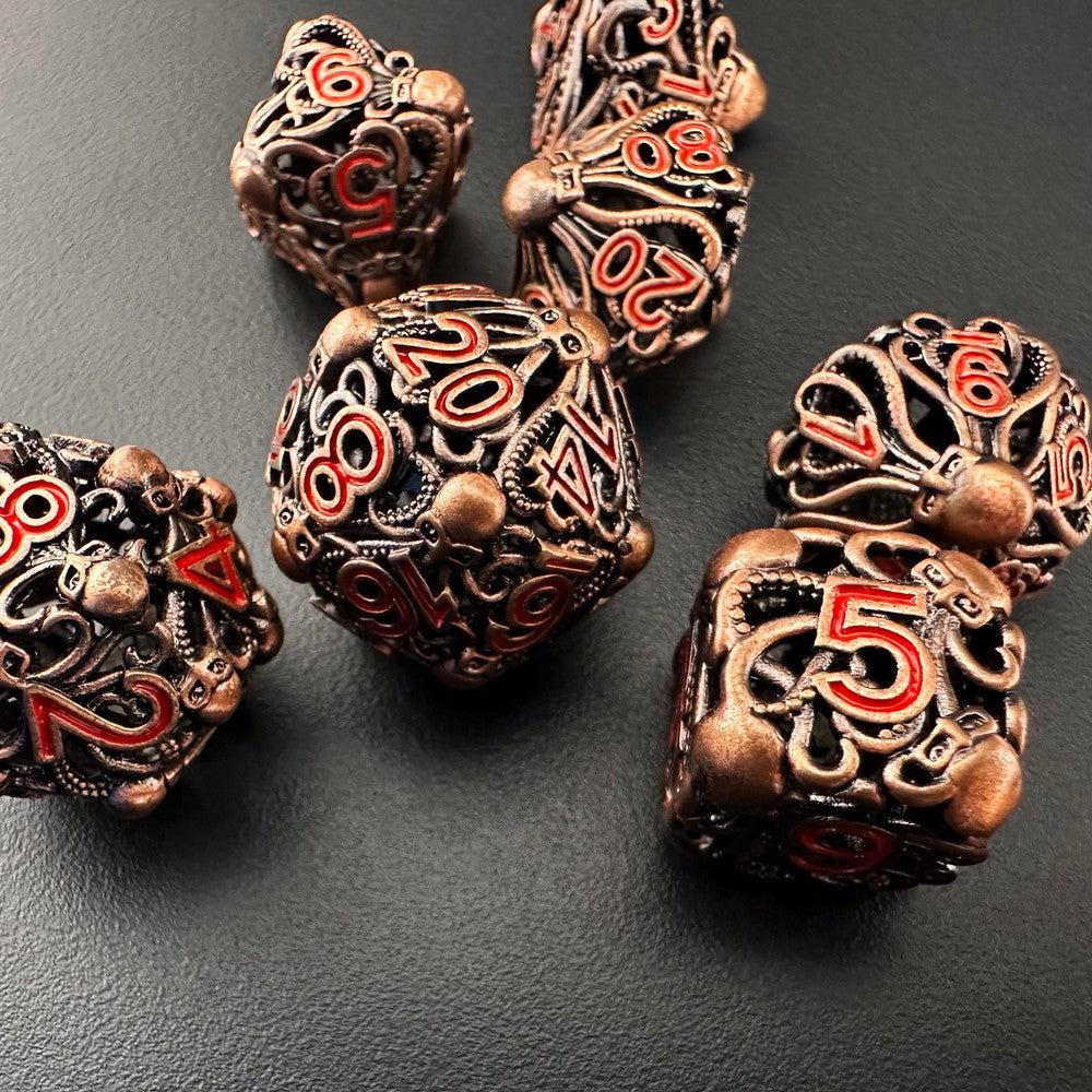 Eldritch Monolith - Metal 7pc DnD Dice Set-MinMax Misfits