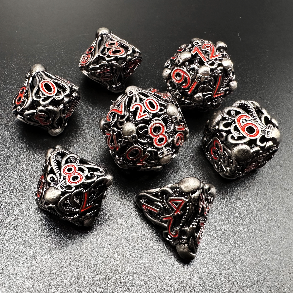 Abyssal Relic - Metal 7pc DnD Dice Set-MinMax Misfits