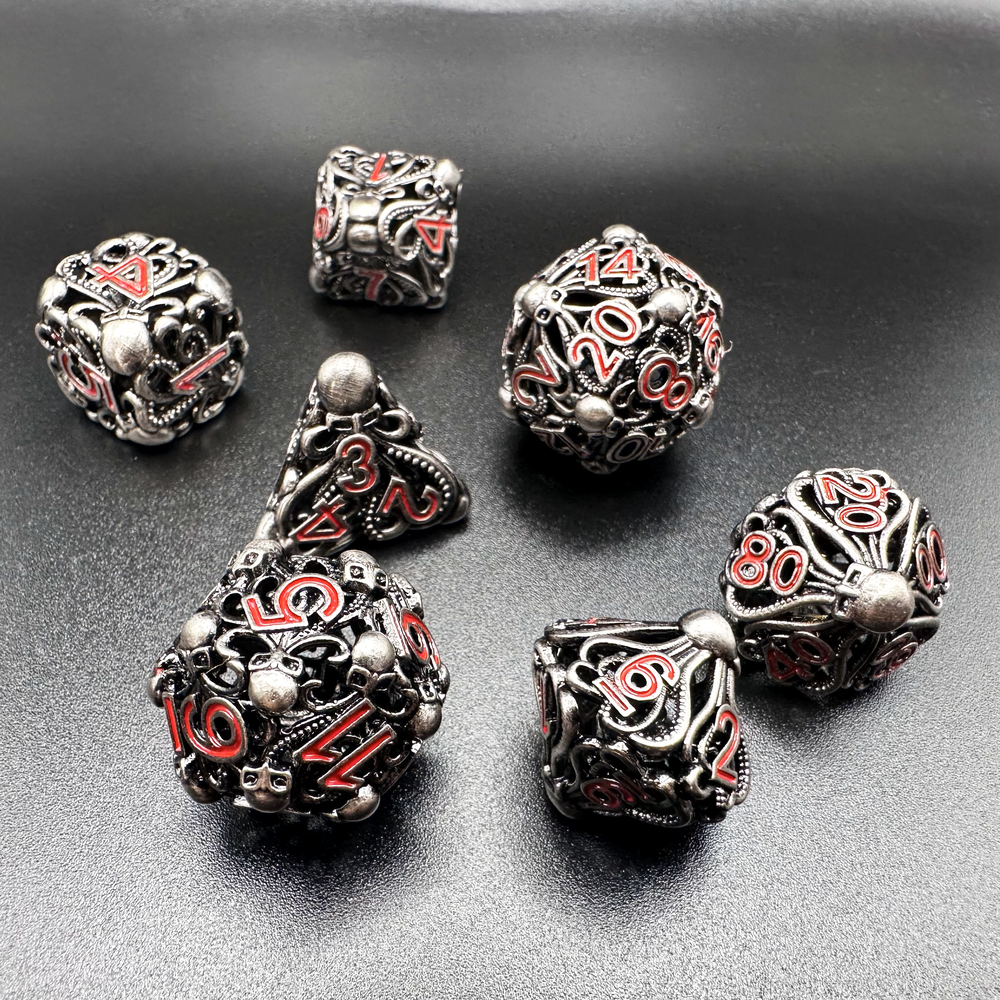 Abyssal Relic - Metal 7pc DnD Dice Set-MinMax Misfits