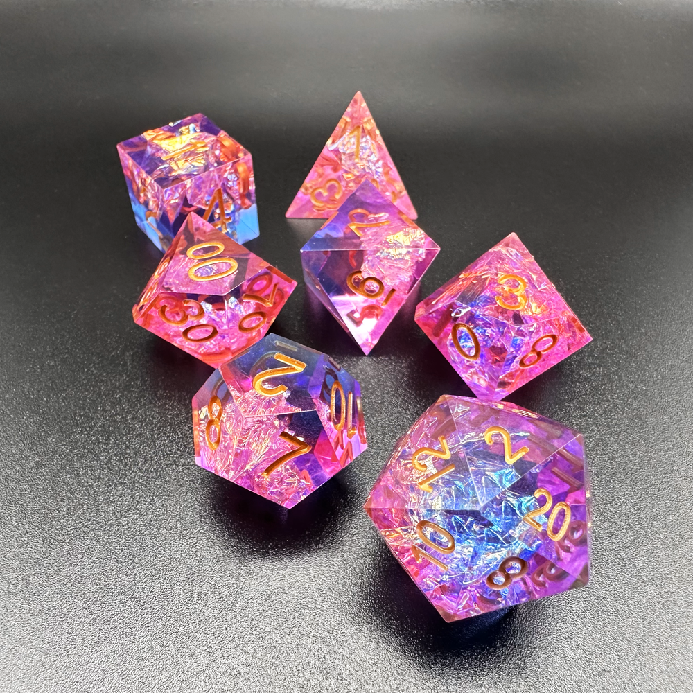 Arcane Nexus - Sharp Edge Resin 7pc DnD Dice Set-MinMax Misfits