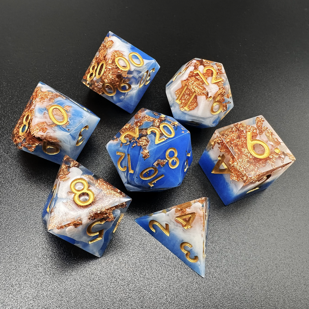 Astral Artisan - Sharp Edge Resin 7pc DnD Dice Set-MinMax Misfits