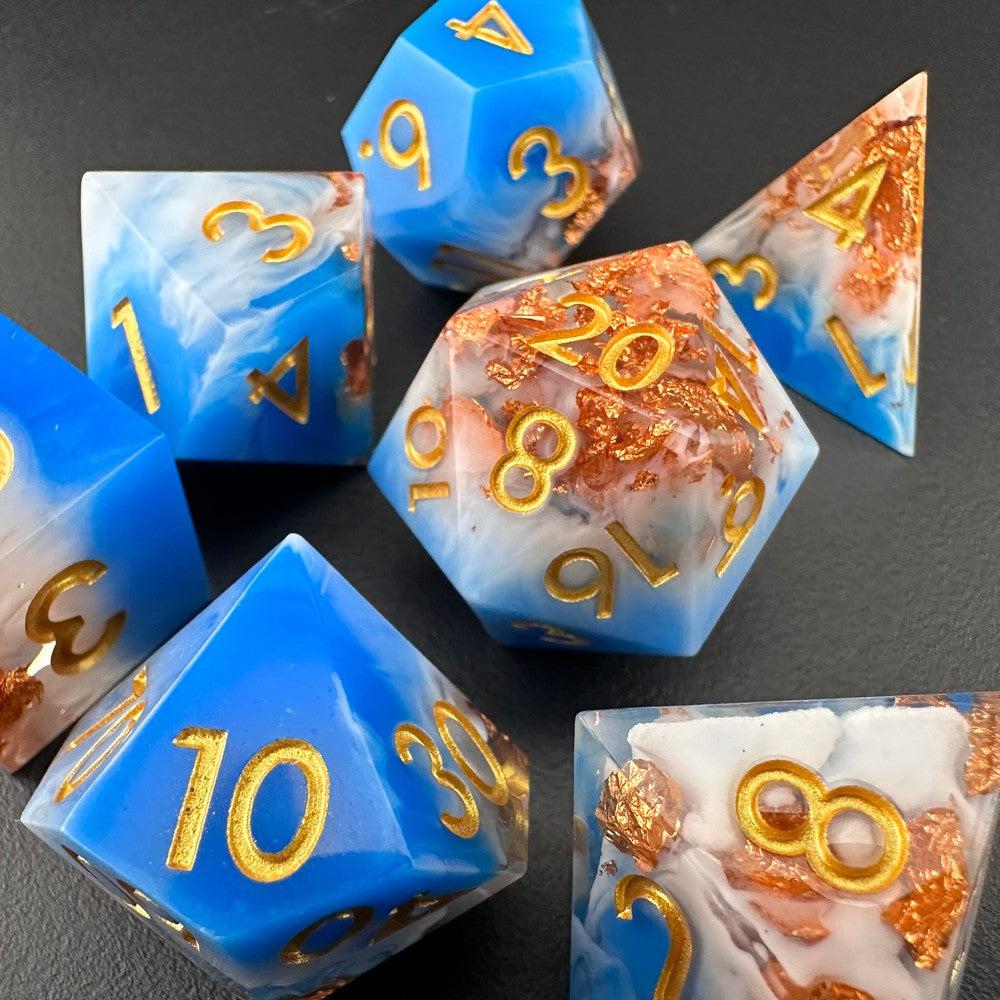 Astral Artisan - Sharp Edge Resin 7pc DnD Dice Set-MinMax Misfits