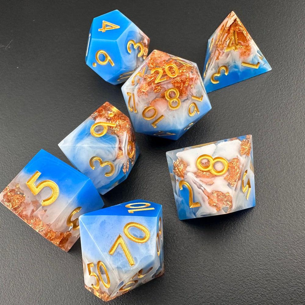 Astral Artisan - Sharp Edge Resin 7pc DnD Dice Set-MinMax Misfits