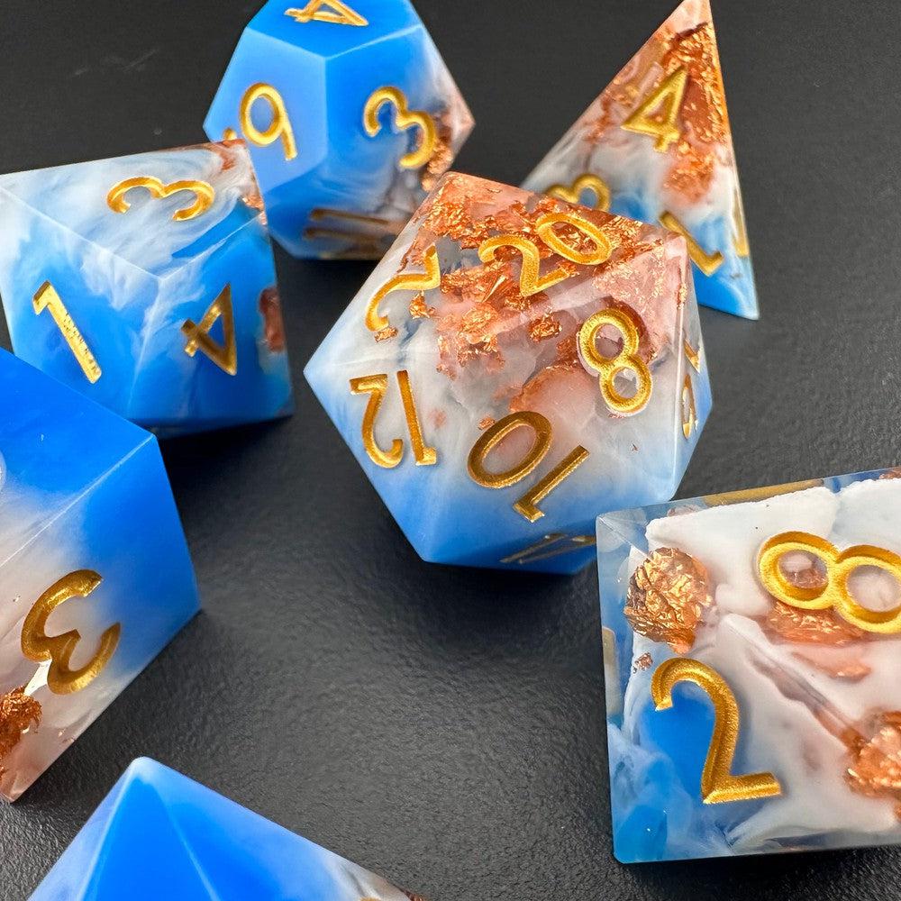 Astral Artisan - Sharp Edge Resin 7pc DnD Dice Set-MinMax Misfits