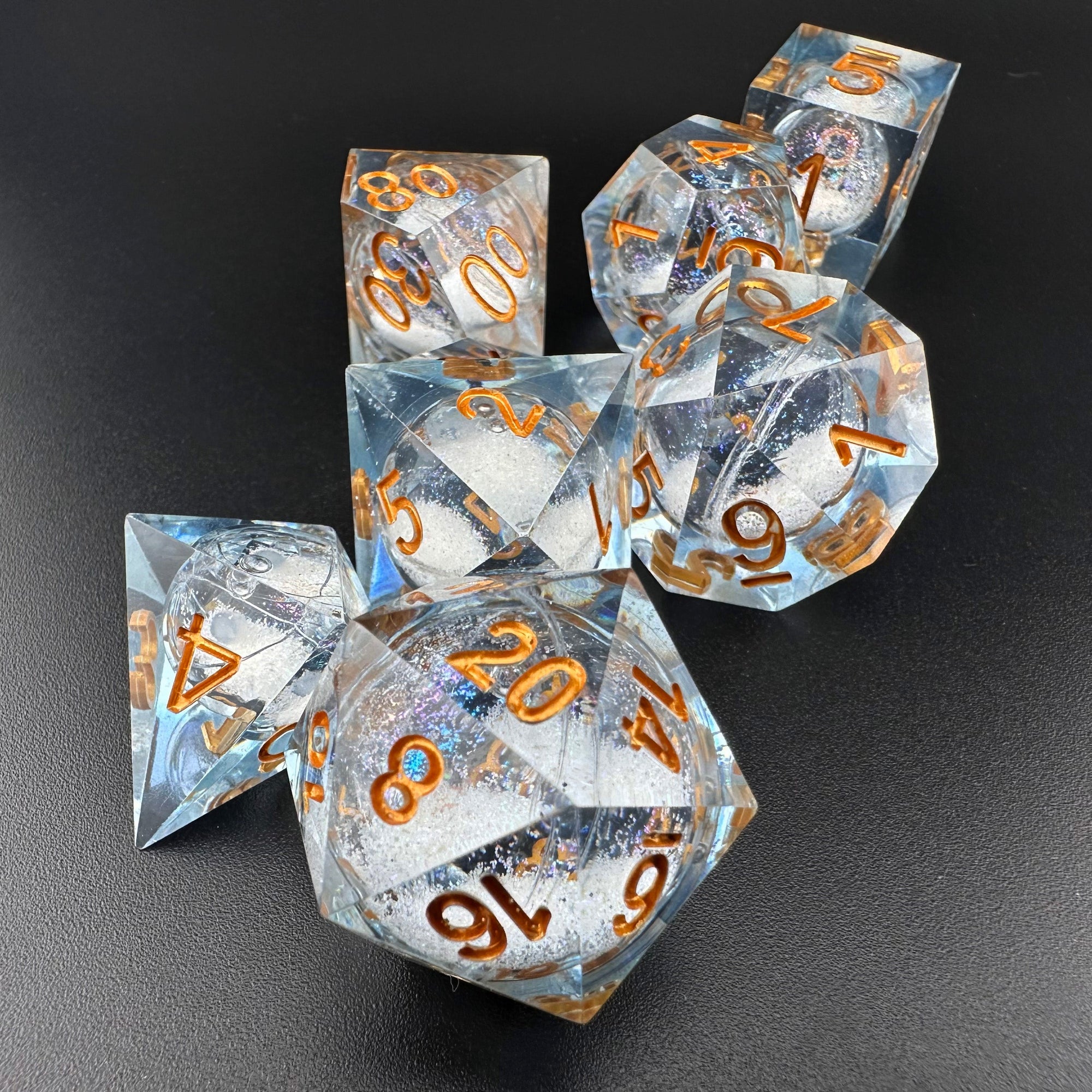 Aurora's Maelstrom - Liquid Core 7pc DnD Dice Set-MinMax Misfits