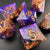 Cosmic Coronation - Sharp Edge Resin 7pc DnD Dice Set-MinMax Misfits