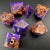 Cosmic Coronation - Sharp Edge Resin 7pc DnD Dice Set-MinMax Misfits