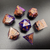 Cosmic Coronation - Sharp Edge Resin 7pc DnD Dice Set-MinMax Misfits