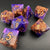 Cosmic Coronation - Sharp Edge Resin 7pc DnD Dice Set-MinMax Misfits