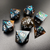 Cosmic Whisper - Sharp Edge Resin 7pc DnD Dice Set-MinMax Misfits