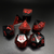 Crimson Reckoning - Sharp Edge Resin 7pc DnD Dice Set-MinMax Misfits