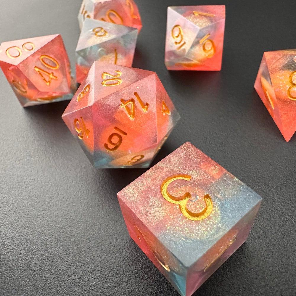 Dawnbringer's Glory - Liquid Core 7pc DnD Dice Set-MinMax Misfits