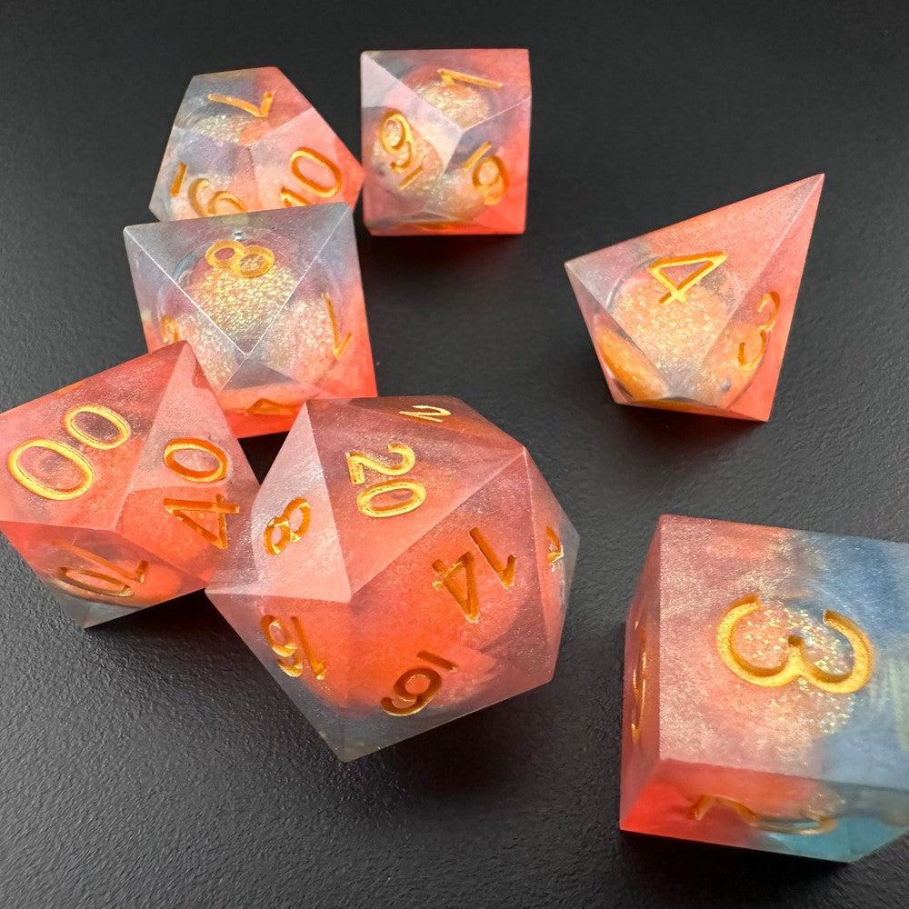 Dawnbringer's Glory - Liquid Core 7pc DnD Dice Set-MinMax Misfits