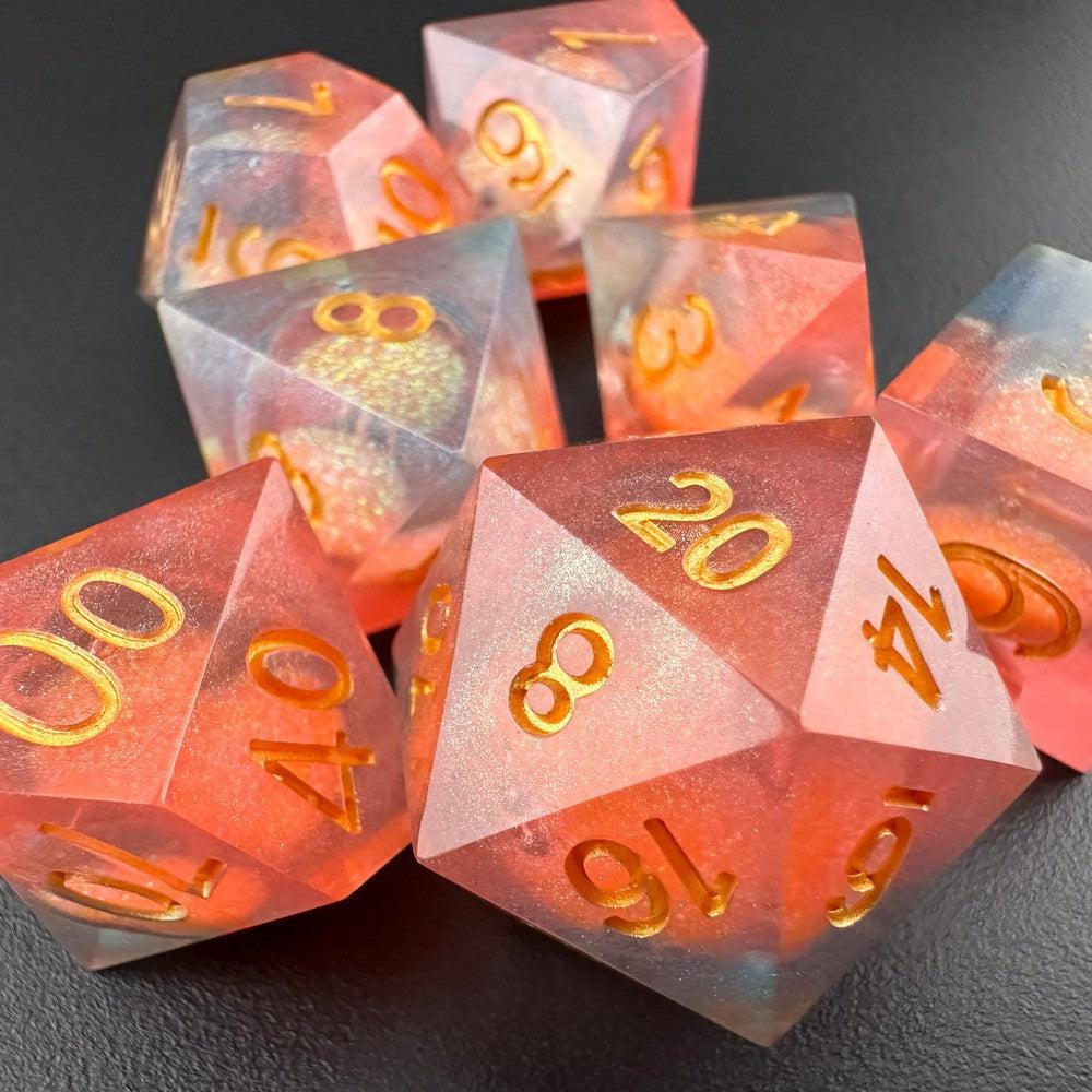 Dawnbringer's Glory - Liquid Core 7pc DnD Dice Set-MinMax Misfits