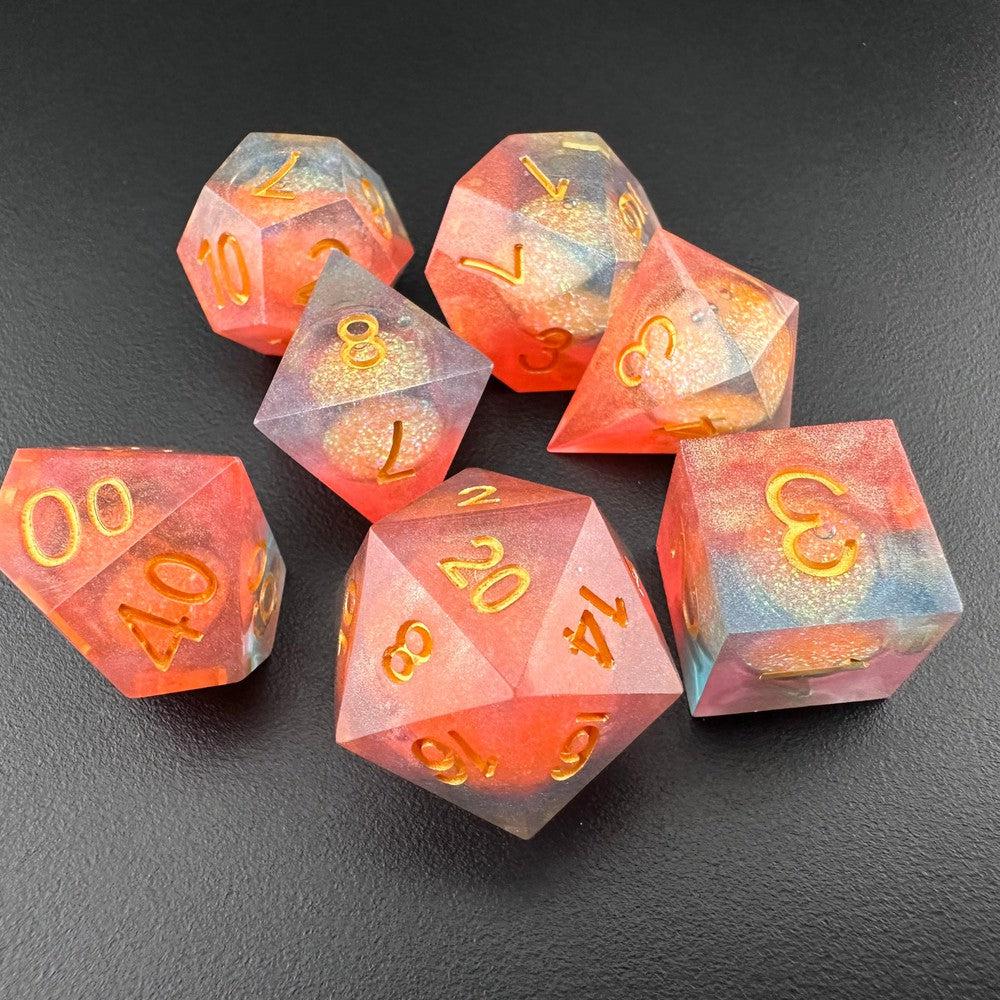 Dawnbringer's Glory - Liquid Core 7pc DnD Dice Set-MinMax Misfits