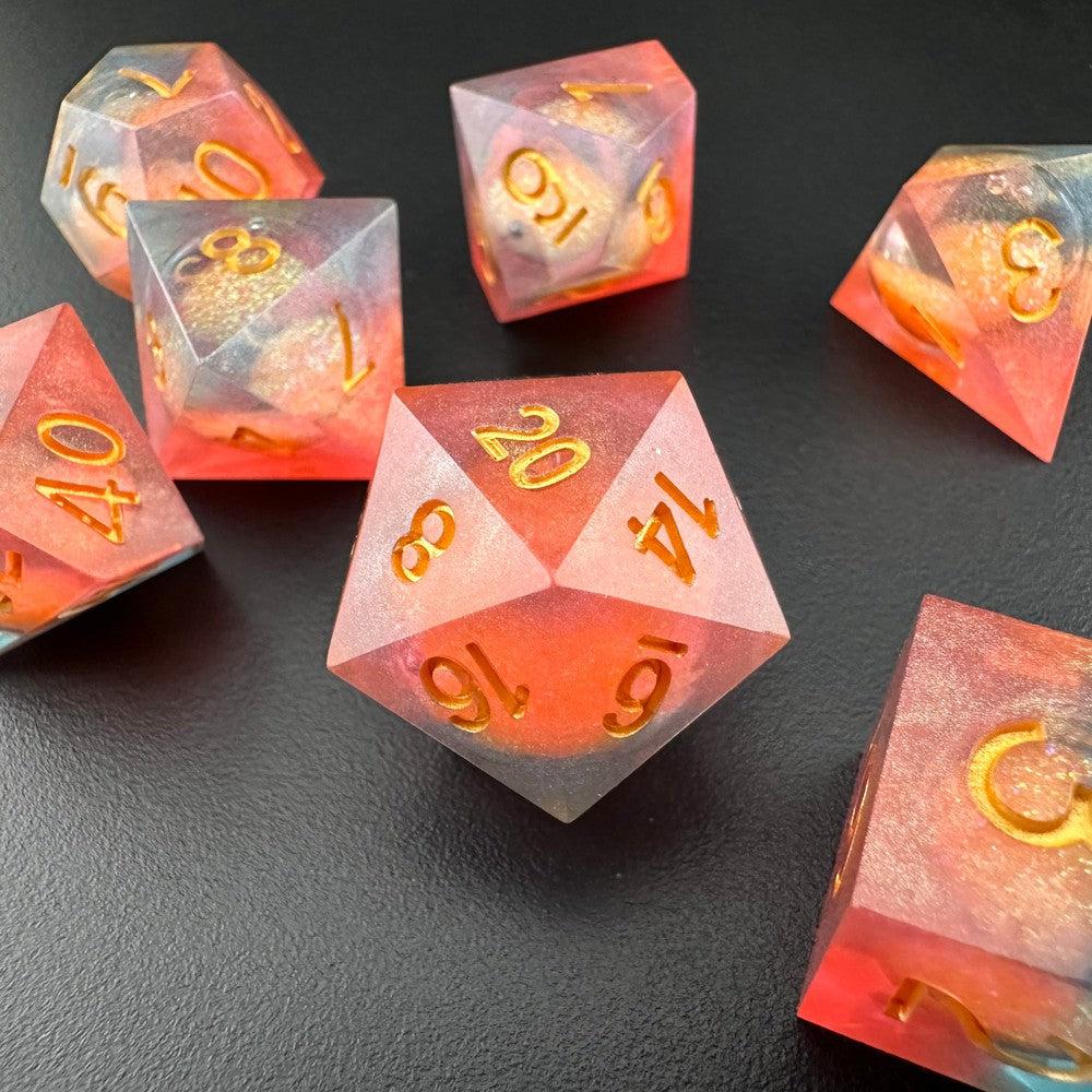 Dawnbringer&#39;s Glory - Liquid Core 7pc DnD Dice Set-MinMax Misfits