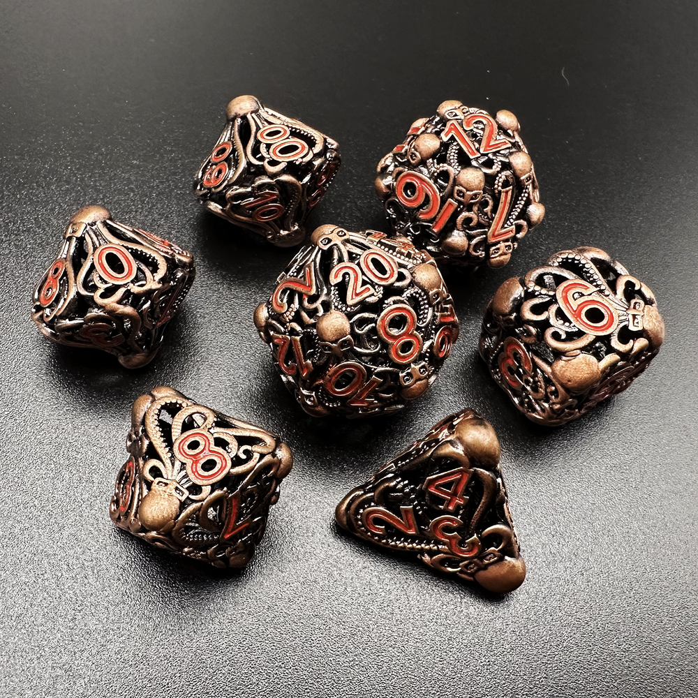 Eldritch Monolith - Metal 7pc DnD Dice Set-MinMax Misfits