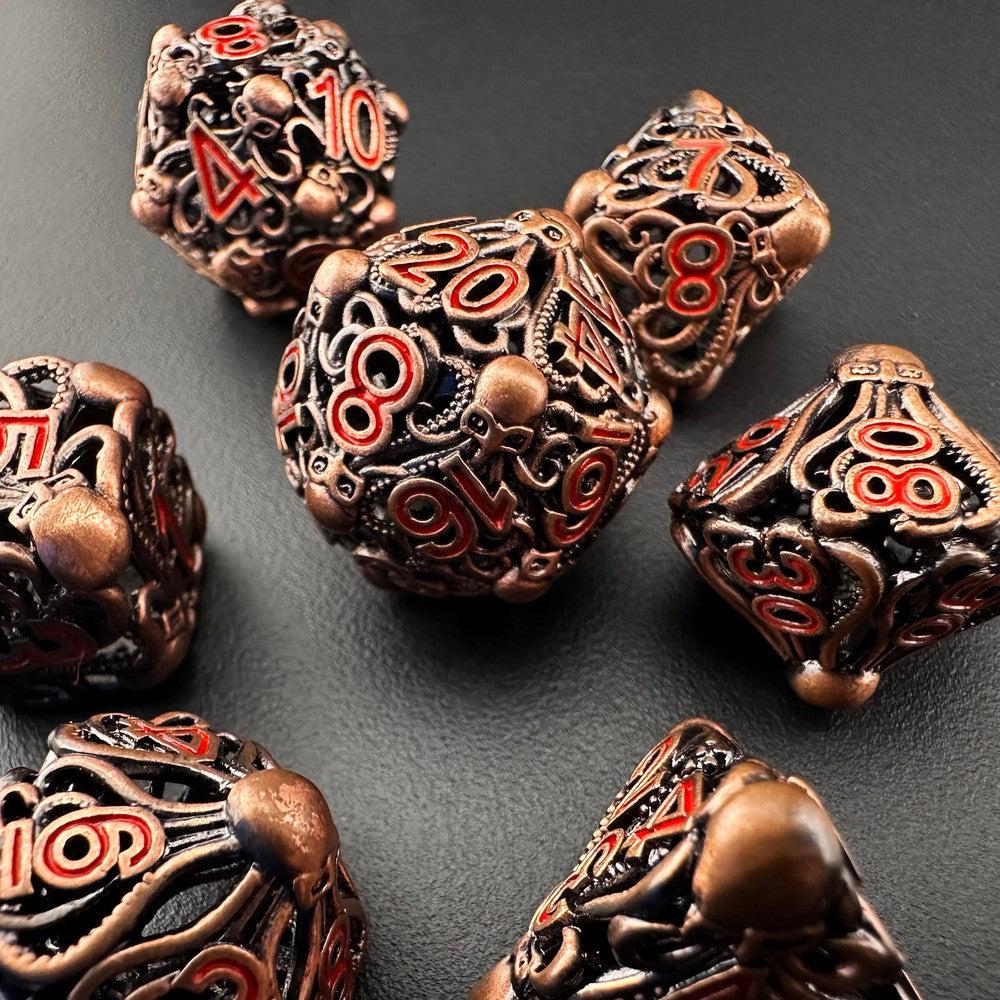 Eldritch Monolith - Metal 7pc DnD Dice Set-MinMax Misfits