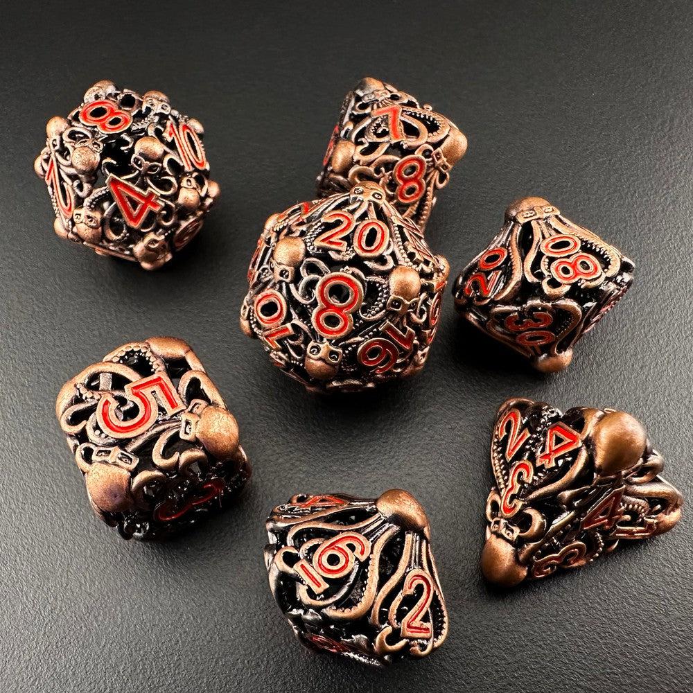 Eldritch Monolith - Metal 7pc DnD Dice Set-MinMax Misfits