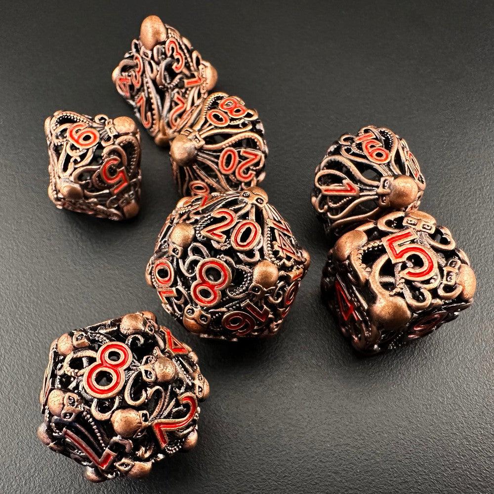 Eldritch Monolith - Metal 7pc DnD Dice Set-MinMax Misfits