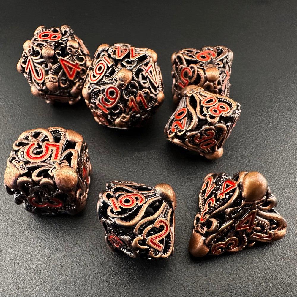 Eldritch Monolith - Metal 7pc DnD Dice Set-MinMax Misfits