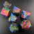 Galactic Turmoil - Sharp Edge Resin 7pc DnD Dice Set-MinMax Misfits