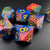 Galactic Turmoil - Sharp Edge Resin 7pc DnD Dice Set-MinMax Misfits