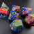 Galactic Turmoil - Sharp Edge Resin 7pc DnD Dice Set-MinMax Misfits