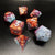 Glacial Blaze - Sharp Edge Resin 7pc DnD Dice Set-MinMax Misfits