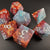 Glacial Blaze - Sharp Edge Resin 7pc DnD Dice Set-MinMax Misfits