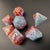 Glacial Blaze - Sharp Edge Resin 7pc DnD Dice Set-MinMax Misfits