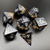 Golden Fissure - Sharp Edge Resin 7pc DnD Dice Set-MinMax Misfits