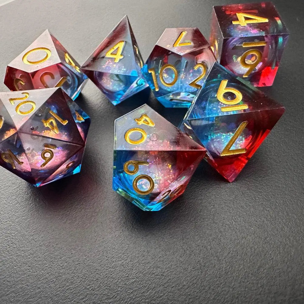 Searing Prophet - Liquid Core 7pc DnD Dice Set-MinMax Misfits