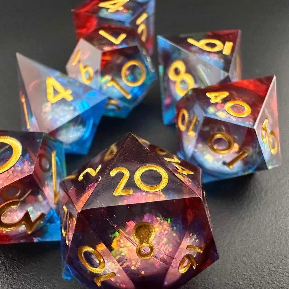 Searing Prophet - Liquid Core 7pc DnD Dice Set-MinMax Misfits