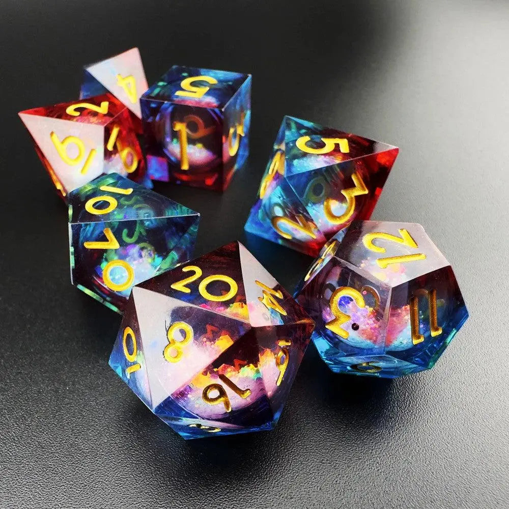 Searing Prophet - Liquid Core 7pc DnD Dice Set-MinMax Misfits