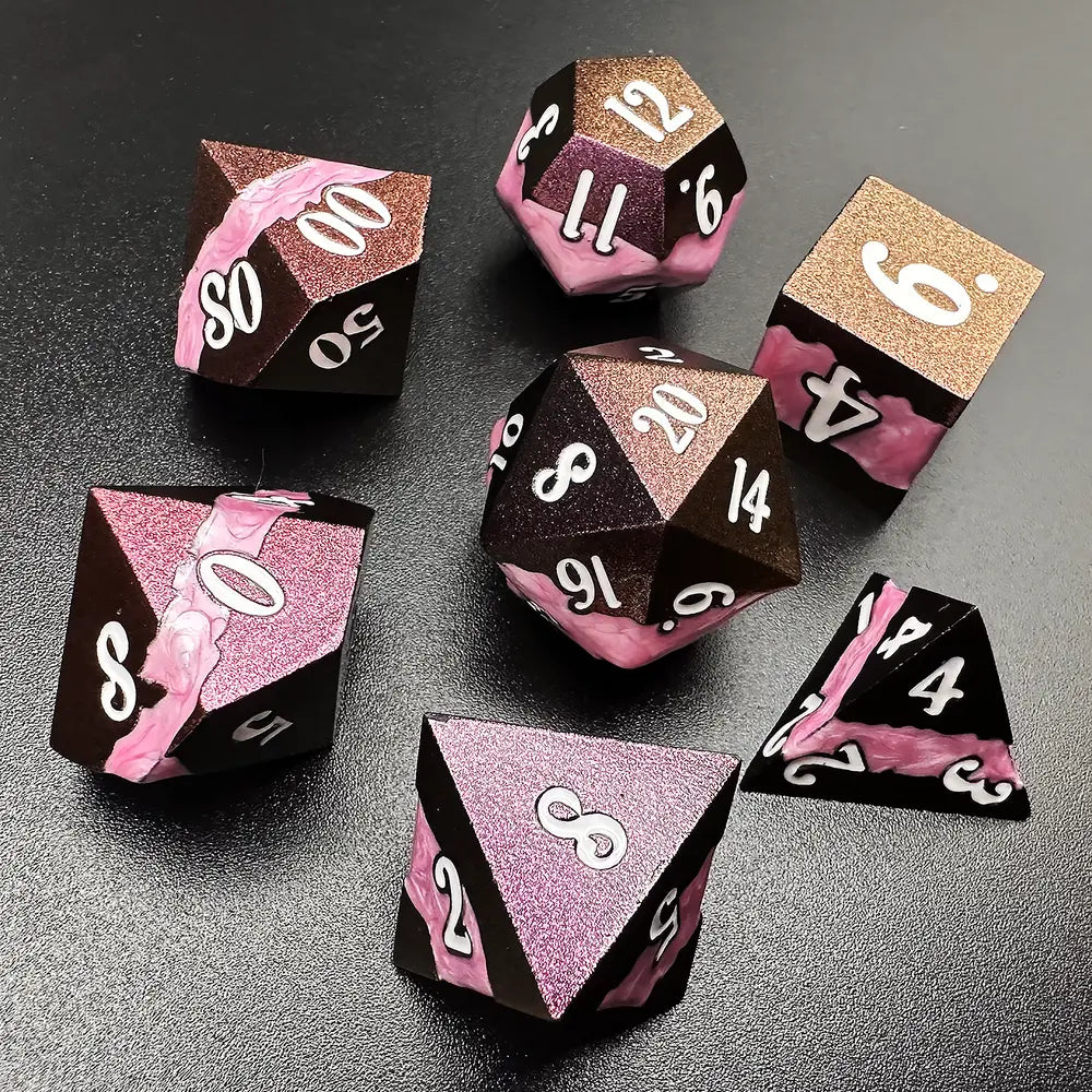 Starlight Carnival - Metal 7pc DnD Dice Set-MinMax Misfits