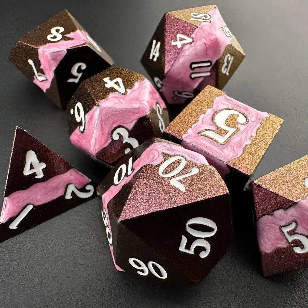Starlight Carnival - Metal 7pc DnD Dice Set-MinMax Misfits