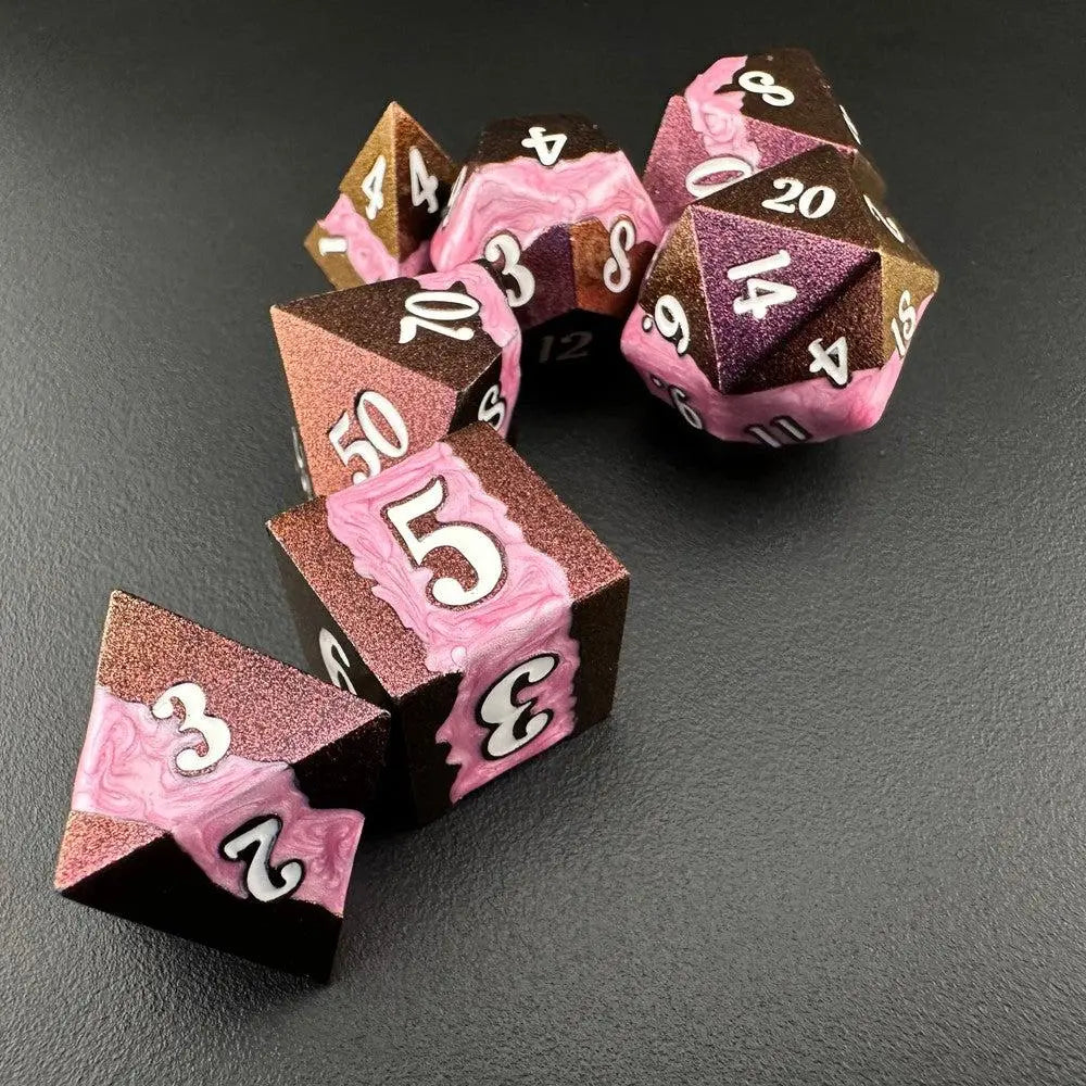 Starlight Carnival - Metal 7pc DnD Dice Set-MinMax Misfits