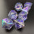 Starlight Enchanter - Iridescent Sharp Edge Resin 7pc DnD Dice Set-MinMax Misfits