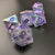 Starlight Enchanter - Iridescent Sharp Edge Resin 7pc DnD Dice Set-MinMax Misfits