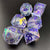 Starlight Enchanter - Iridescent Sharp Edge Resin 7pc DnD Dice Set-MinMax Misfits