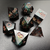 Verdant Glimmer - Sharp Edge Resin 7pc DnD Dice Set-MinMax Misfits